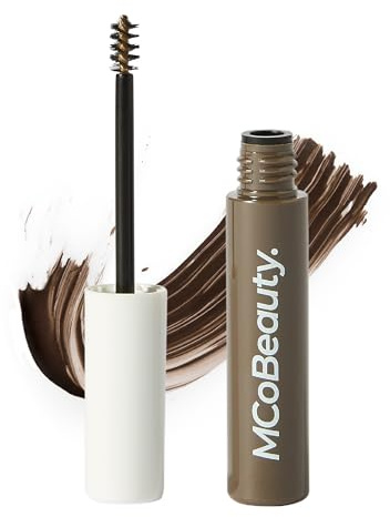 MCoBeauty Magic Brows 3-in-1 Tinted Brow Gel - Dark Brown | 3-in-1 Volumising Brow Gel, Tints Fills & Holds, With Spoolie Brush, Vegan & Cruelty Free