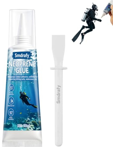 100ml Colle Néoprène, Colle Neoprene Liquide, Noir | Imperméable, à Séchage Rapide, Répare les Combinaisons de Plongée et les Pantalons de Wading