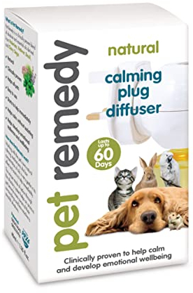Pet Remedy Natural De-Stress and Calming Plug-In Diffuser with 40 ml Refill Bottle (Lasts 2 Months)