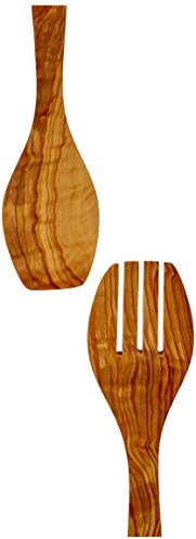 Metaltex 580630010 Couverts à salade Bois d'olivier 30 cm