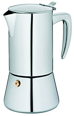 kela 10835 Espressokanne, 4 Tassen, 200 ml, Induktionsgeeignet, Edelstahl, Latina