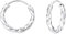 Monkimau Damen Ohrringe Creolen Gedreht aus 925 Sterling Silver echt Silber mit Durchmesser 14mm