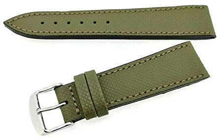 Fluco wasserabweisendens Uhrenarmband Nautilus grün (Waterproof) 21 mm