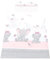 Babylux Bettwäsche Bezug 2 TLG. 100 x 135 cm Kinderbettwäsche Bettwäsche Bettset Babybettwäsche (112. Elephanten Coral)