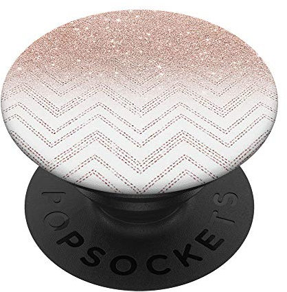 Cute Geometric-Rose-Gold PopSockets PopGrip: Swappable Grip for Phones & Tablets