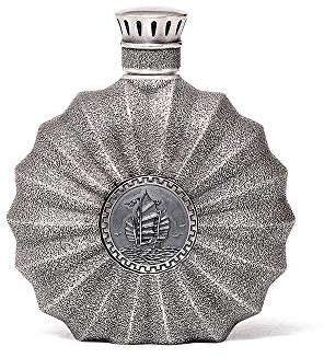XXSC-ZC Sterling Silver Hip Flask, Vodka Whiskey, Round Hip Flask Kettle, Retro Style Hip Flask, Camping Outdoor Portable Hip Flask