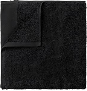 blomus Gästehandtücher 2er Set -Riva- | Gästehandtuch Set 30 x 50 cm | Farbe Black | Baumwolle | Handtuch Set