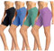 wirarpa Radlerhose Damen Kurz Baumwolle Boxershorts Unter Kleid Rock Unterhosen mit Bein Anti Scheuern Kurz Leggings 4er Pack Mehrfarbig Größe M