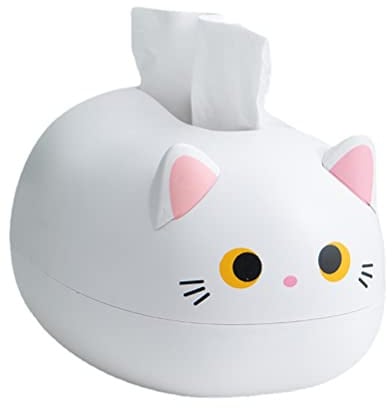 Katzentuchhalter Box Abdeckung Serviettenspender Cartoon Katze Taschentuchbox Desktop Papierserviette Aufbewahrungsbox Papierbehälter Heimdekoration für Katzenliebhaber