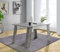 Forte Zumba weißer Esstisch 140, ausziehbar, Esszimmer, Wohnzimmertisch, Holzwerkstoff, Betonoptik Hellgrau/Weiß, 140 cm breit x 75 cm hoch x 90 cm tief