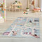 Pasha Home Kinderteppich 120x180 cm Zoo/Kinder Spielteppiche aus Polyester- & Flanellfasern/Teppiche fürs Kinderzimmer antirutsch & schmutzabweisend/Spielteppich Zoo waschbar
