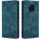 AFARER Huawei Mate 20 Pro hülle Einfache Art Tasche Lederhülle Flip Case Brieftasche Handy hülle für Huawei Mate 20 Pro Klappbar Ledertasche Stoßfest Schutz mit Kartenhalter Ständer - Blau
