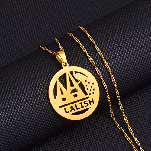 Halskette Anhänger Schmuck Yezidi Lalish Pfau Anhänger Halsketten Heiligster Tempel der Yeziden für Frauen Männer Mädchen Weihnachten Geburtstag Geschenk