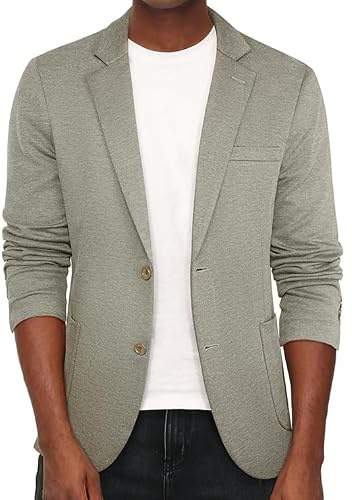 PJ Paul Jones Men's Casual Blazer Lightweight Unlined 2 Button Jacket | No Shoulder Pads, Unlined, Stretchy Fabric, 2 Buttons, Patch Pockets, Regular Fit, Business Travel Office Work Graduation