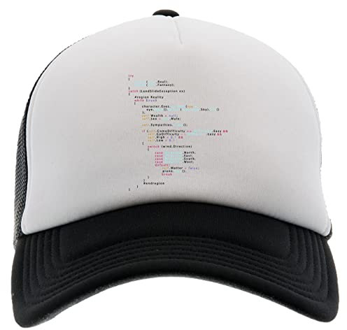 GENIGMAE is This The Real Life Coding Programming Baseball Kappe Hut Unisex Männer Frauen Schaum Vorne Mesh Zurück Schwarz Cap Foam Front Mesh Back