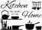 SUPERDANT Küchen Wandaufkleber Kochen Wandsticker Küche Das Herz des Hauses Wandtattoo Abnehmbare Und Wandbilder DIY Kunst Vinyl Wandsticker Küche Wandaufkleber Vinyl Transfer
