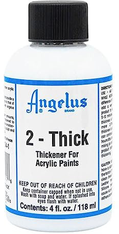 Angelus Additif de peinture acrylique 2 épaisseurs pour créer de l'argile flexible 3D pour chaussures, bottes, sacs, cavas, etc. - 113,4 g