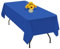 1 Packung königsblaue Polyester-Tischdecke für 1,8 m große rechteckige Tische, 153 x 260 cm Polyester-Stoff-Tischdecken knitterfrei, waschbar, Tischdecke, für Hochzeit, Geburtstag Party Dekoration