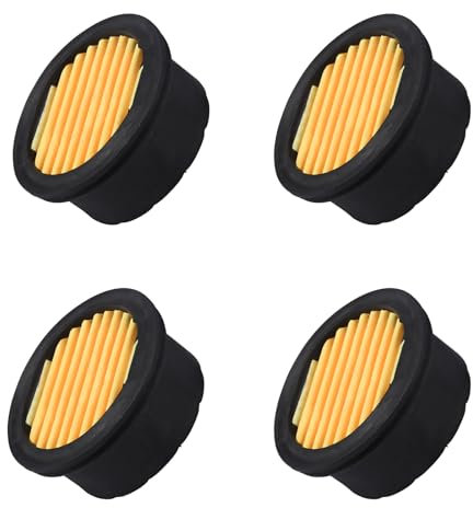 ZHONG AN Air Compressor Silencer Filter Elements, Air Compressor Intake Filter, Muffler, Muffler, Intake Paper, Replacement Elements, Pack of 4