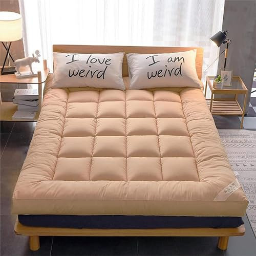 SHENJIA Japanische Dicke Tatami Matratze Faltmatratze, Winter Futon, tragbares Schlafkissen für Studentenwohnheim, aufrollbare Bodenmatratze, mittleres Doppelbett