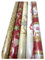 Geschenkpapier Weihnachten 5 Rollen Weihnachtspapier gemischte Motive (2m x 70cm, rot, gold, weiss)