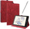 JayModCase Hülle Kompatibel mit Amazon Kindle Paperwhite 2021 11th Generation 6,8 Zoll PU Leder Schutzhülle Standfunktion Kartenschlitz Stifthalter Flip Cover Auto Schlaf/Wach Funktion (Rot)
