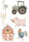 Little Dutch WD340022 Wandsticker/Wandaufkleber - Little Farm