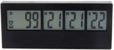 MONOJLY Timer, digital, 999 Tage, Countdown-Uhr, Timer, magnetische Rückseite, für Urlaub, Ruhestand, Hochzeit, Labor, Küche, Projekttreffen