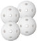 FAT PIPE Floorball & Unihockey Ball 4er Set Wettkampfball + Trainingsball mit IFF Zertifikat für geprüfte Qualität | Made in Finland Floorball Bälle (Weiß)
