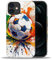 yicomon Compatible with iPhone 11 Case, Colorful Football Sport Pattern Print Phone Case Durable Fashion Funny Liquid Silicone Case Soft Anti-Scratch Shockproof Protective Cover