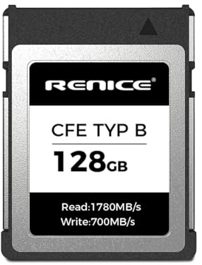 RENICE 128GB CFexpress Type B Memory Card-Up to 1780MB/s Read, RAW 4K/6K HD Video Recording -for Photographers,Videographers