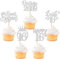 30 Stück Vintage 2009 Cupcake Toppers Glitzer Happy 16th Geburtstag Tortendeko Sweet 16 Fabulous Sixteen Kuchen Deko für 16th Geburtstag Hochzeit Jahrestag Party Silber