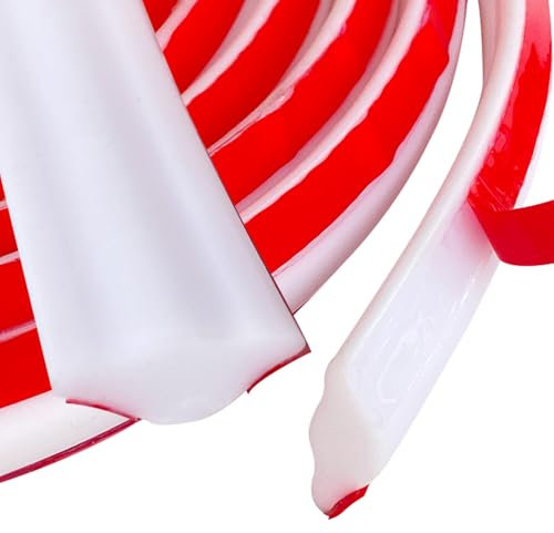 Deckenleisten Eckleiste Selbstklebend Zierleisten Silikon Flexible Zierleiste Selbstklebend Wand Winkelleiste Küchenarbeitsplatte FüR Wandkanten Fliesenkanten(19 * 13mm*5M)