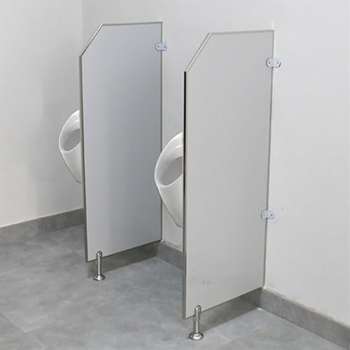 Urinal-Trennwand, Toilettentrennwand, bodenstehende Urinal-Schallwand for Erwachsene, mit Edelstahl-Eckcode for Schulen/Kindergärten/Einkaufszentren/öffentliche Orte(1pcs)
