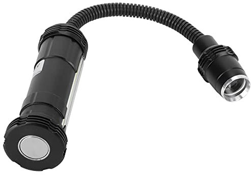 Werkzeugmaschinenleuchte, LED-Arbeitsleuchte, Flexible Schwanenhals-LED-Arbeitsleuchte, Aluminium, USB-Aufladung, IP44 Wasserdicht, mit Magnetfuß für Arbeitsleuchten