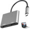 USB C auf Dual HDMI Adapter, 2 in 1 USB Typ C to HDMI Adapter mit 2 * 4K@30Hz, Multifunktional für Laptop MacBook Pro 2016/2017 Dell XPS13 SamsungGalaxy Lenovo