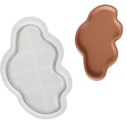 Basteln Sie Ihre eigenen Harz- und Betonschalen, stabiles Silikon, Heimdekoration mit großen, ovalen, eleganten Formen, für den täglichen Gebrauch