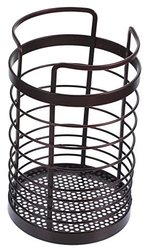 Amosfun Essstäbchenhalter werkzeugträger besteckhalter zubehör küche kitchen shelf stand Küchenzubehör Desktop-Löffelhalter Desktop-Löffelbehälter Essstäbchen-Abtropfhalter Eisen Black