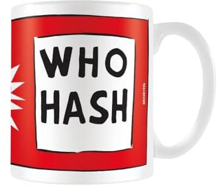 The Grinch Who Hash White Ceramic Pod Mug - Funny Christmas Themed Mug for Hot Drinks, Durable & Dishwasher Safe, 325 ml, Awesome Choice for Holiday Celebrations