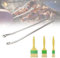 Pince Retourne Barbecue avec Roulette, Pince à Saucisse BBQ Longue 38 cm, Sausage Turning Tongs, Pince Grill Up Viande avec 3 Brosses, Pince Twisting Cuisine Inox pour Barbecue et Plancha