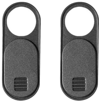 Oykrueats 2 Pcs Webcam Cover,Laptop Kamera Abdeckung,Webcam Abdeckung,Kamera Abdeckung Handy,Schwarz Laptop Kamera Abdeckung Schieber,Slider Kameraabdeckung Notebook Smartphone Schützt Privatsphäre