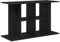 vidaXL Aquarium Stand Black Oak - Engineered Wood Fish Tank Cabinet 100x40x60 cm with Ample Storage and Modern Sleek Design