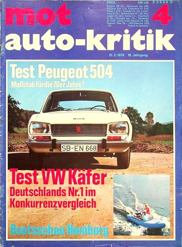 Echte, historische Zeitschrift von 1970 - Garantiert 56 Jahre alt - Personalisiertes Geschenk 56. Geburtstag Mann - Original aus dem Jahr 1970 - Die Geschenkidee für Männer - MOT 04/1970