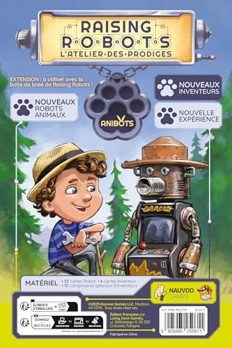 LUCKY DUCK GAMES Raising Robots – Pets Expansion – Französische Version – 934605