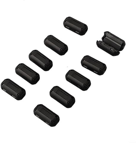 Ferritkern-Rauschunterdrücker, Filterring-Kabelklemme, RFI, 5 mm Durchmesser, für USB-Audio-Video-Kabel, 10 Stück (3,5 mm)