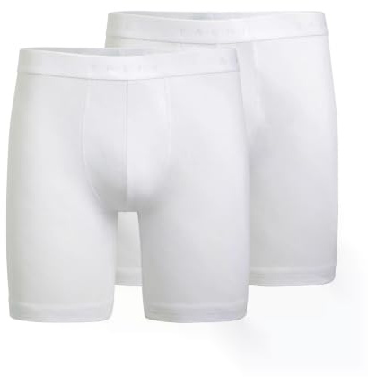 FALKE Herren Daily Comfort Long Leg 2-Pack Boxershorts bequeme Unterhose hautfreundlich mit Stretch und elastischem Gummibund im Multipack schnelltrocknende atmungsaktive nachhaltige Baumwolle 2 Stück