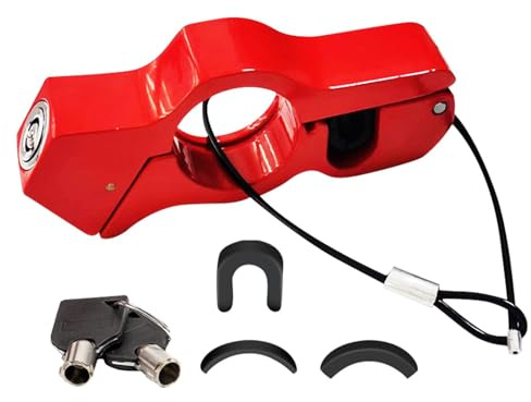 Motorcycle Handlebar Lock, High Security Anti-Theft Motorbike Lock, Motorcycle Accessories for Scooters, Mopeds, Scooters, Bicycles, ATVs, and Off-Road Vehicles