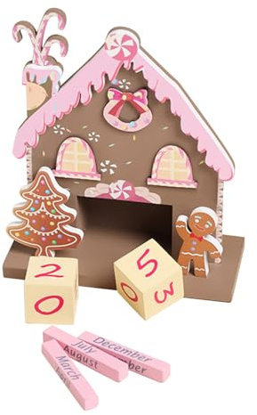 Tischkalender aus Holz – -Themen-Ornamente, Schreibtischkalender aus Holz, Dekorationen für Schule, Wohnung, Schlafsaal, Hotel, Kaminsims, Bücherregal, Tisch