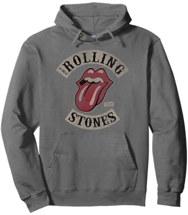 Offizielles The Rolling Stones Vintage Tour 1978 Dunkel Grau Pullover Hoodie