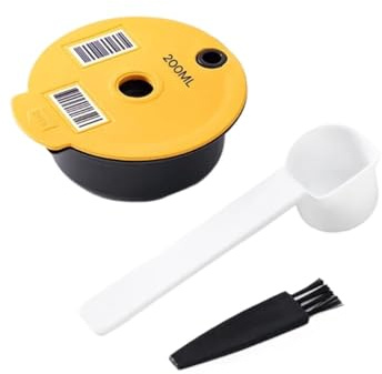 Wiederbefüllbare Kaffeekapsel (60/180/200/220 Ml), Kompatibel Mit Bosch Und Tassimo, Wiederverwendbarer Kaffeefilter-Pad-Espressoadapter(1pcs 200ml)